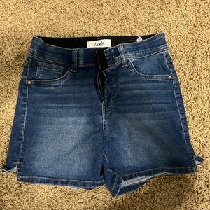 Angels Light Blue Denim Shorts